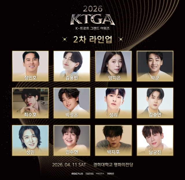 '2026 K-트롯 그랜드 어워즈' 2차 라인업 공개